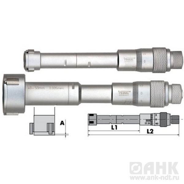 Нутромеры Vogel с индикатором для измерения отверстий