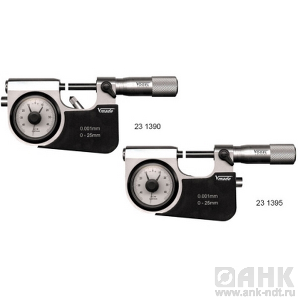 Микрометры Vogel рычажные с точной стрелкой