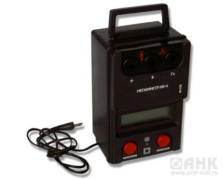 М6-4 - цифровой измеритель сопротивления изоляции, мегаомметр
