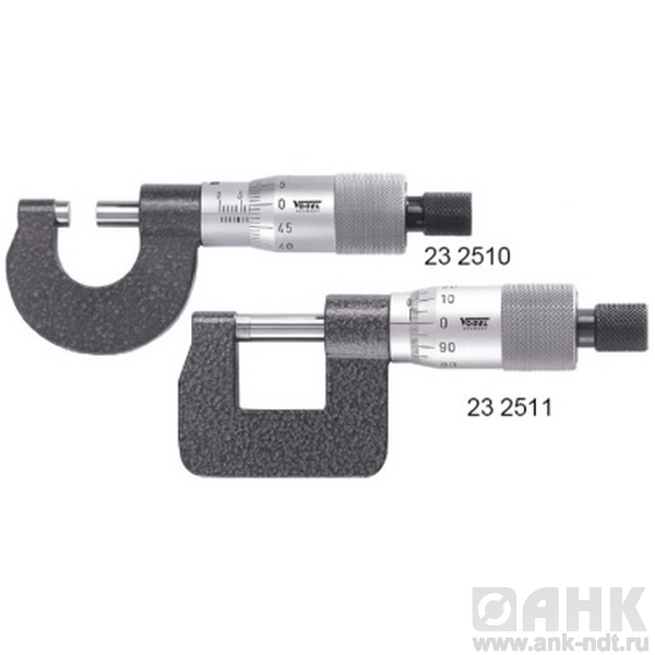 Микрометры Vogel с круглой и прямоугольной скобой