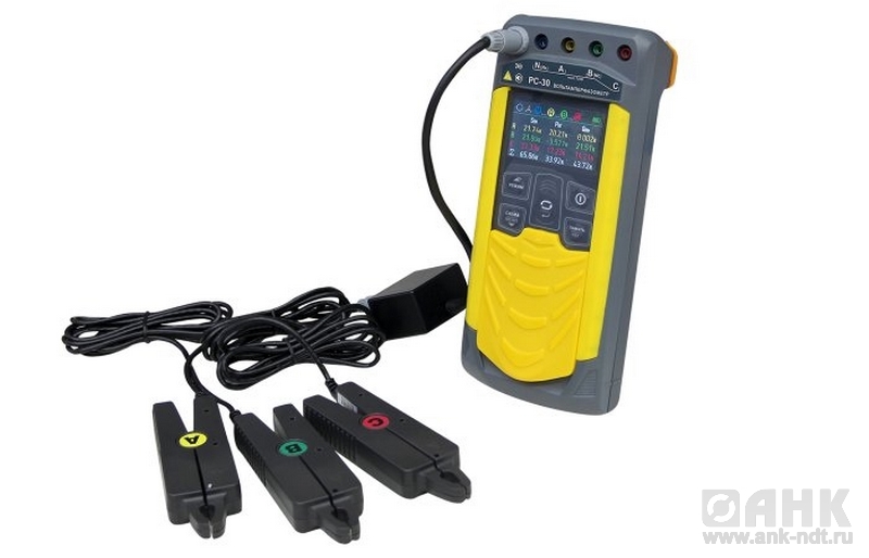 РС-30 с клещами КТИР-30, КТИ-30 (до 30А) и КТИР-500 (до 500А) — вольтамперфазометр