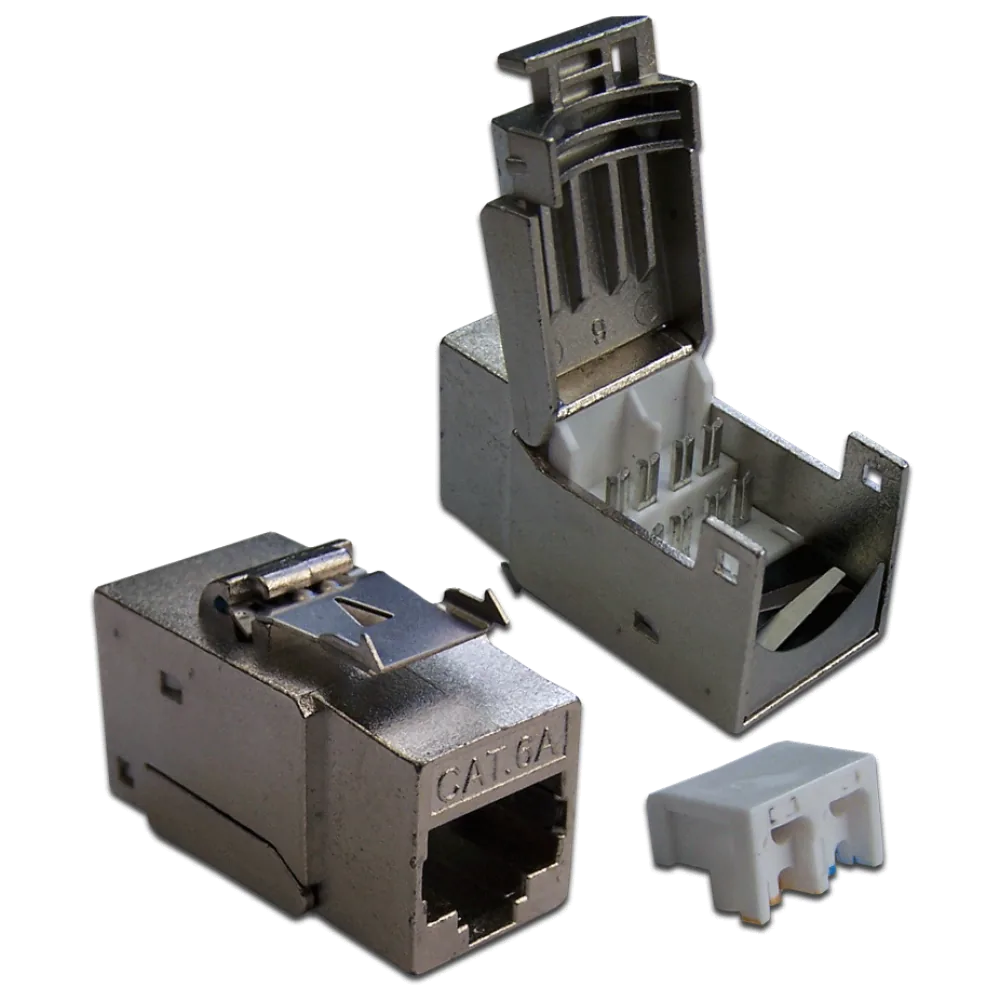 Модуль LANMASTER Keystone, RJ45, кат.6A, STP, 90 градусов
