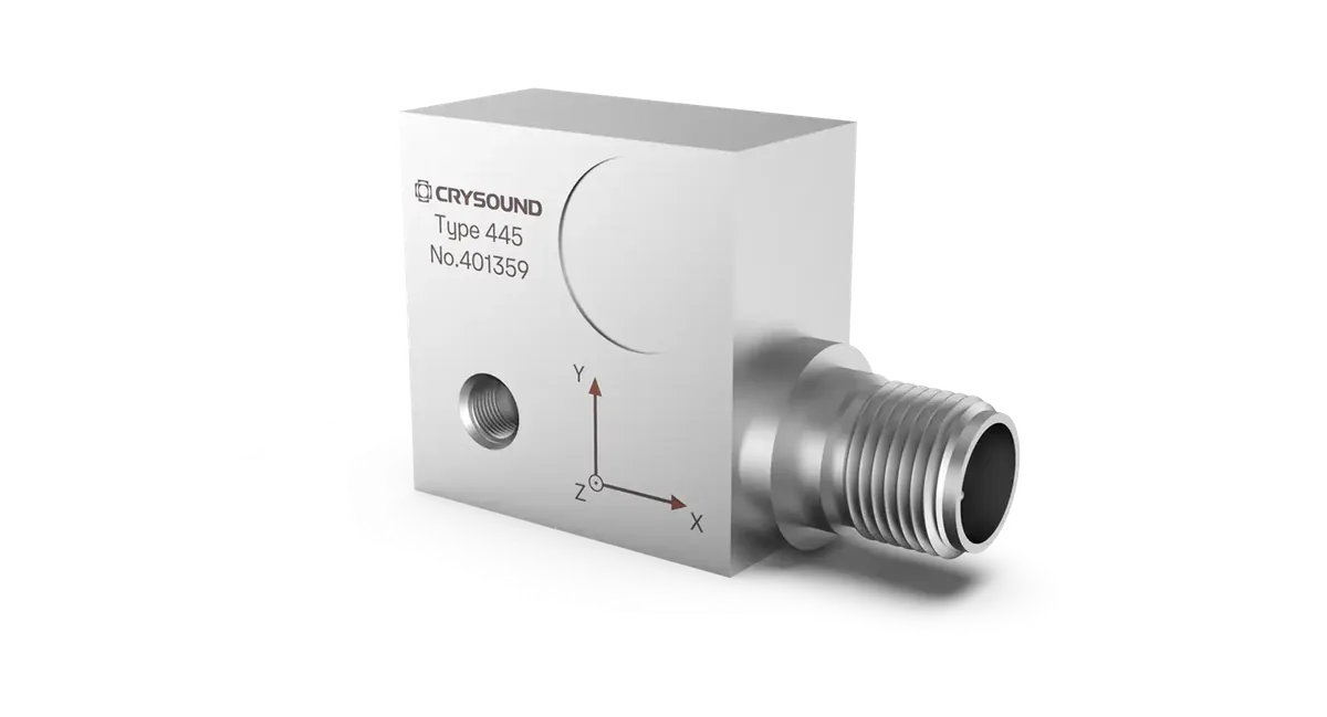 Акселерометр CRYSOUND CRY445, 100 мВ/g, ±80 g pk, от 1 Гц до 4 кГц
